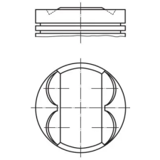 Mahle dugattyú 081 PI 00106 000 autóalkatrész