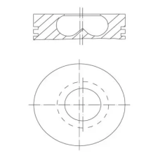 Mahle dugattyú 081 PI 00123 000 autóalkatrész