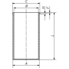 Mahle hengerpersely 029 WV 20 00 autóalkatrész