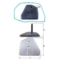 Mahle Hidraulikus szűrő, automata sebességváltó HX 164D autóalkatrész