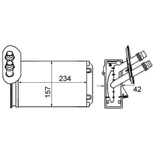 Mahle Hőcserélő, belső tér fűtés MAHLE AH 20 000S autóalkatrész