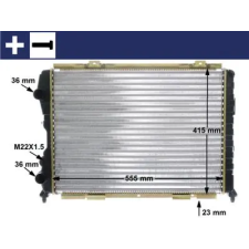 Mahle hűtő, motorhűtés CR 1408 000S autóalkatrész