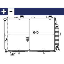 Mahle hűtő, motorhűtés CR 318 000S autóalkatrész