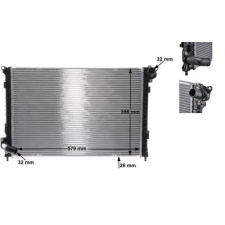 Mahle hűtő, motorhűtés CR 985 000S autóalkatrész
