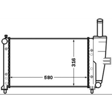 Mahle hűtő, motorhűtés MAHLE CR 1443 000S autóalkatrész