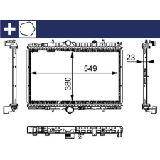 Mahle hűtő, motorhűtés MAHLE CR 392 000S autóalkatrész