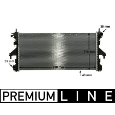 Mahle hűtő, motorhűtés MAHLE CR 887 000P autóalkatrész