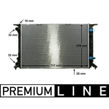 Mahle hűtő, motorhűtés MAHLE CR 910 000P autóalkatrész