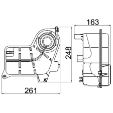 Mahle kiegyenlítőtartály, hűtőfolyadék MAHLE CRT 24 000S autóalkatrész