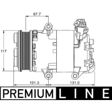 Mahle kompresszor, klíma ACP 1330 000P autóalkatrész