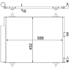 Mahle kondenzátor, klíma AC 515 000S autóalkatrész