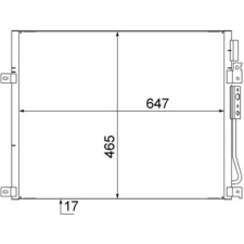 Mahle kondenzátor, klíma AC 564 000S autóalkatrész