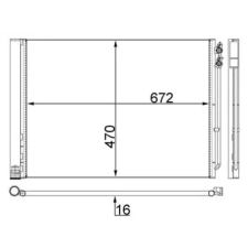 Mahle kondenzátor, klíma AC 567 000S autóalkatrész