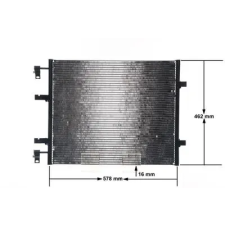 Mahle kondenzátor, klíma AC 708 000S autóalkatrész