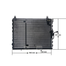 Mahle kondenzátor, klíma MAHLE AC 150 000S autóalkatrész