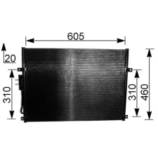 Mahle kondenzátor, klíma MAHLE AC 219 000S autóalkatrész