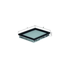 Mahle légszűrő LX 1298 autóalkatrész