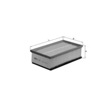 Mahle légszűrő LX 1497 autóalkatrész