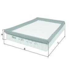 Mahle légszűrő LX 2878 autóalkatrész