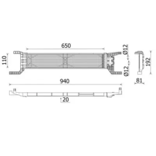 Mahle Olajhűtő, automata sebességváltó CLC 324 000P autóalkatrész