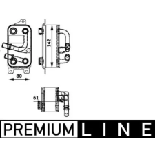 Mahle Olajhűtő, automata sebességváltó CLC 43 000P autóalkatrész