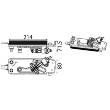 Mahle Olajhűtő, automata sebességváltó CLC 90 000S autóalkatrész