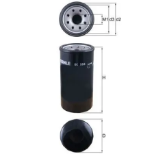 Mahle olajszűrő OC 584 autóalkatrész