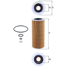 Mahle olajszűrő OX 177/3D autóalkatrész