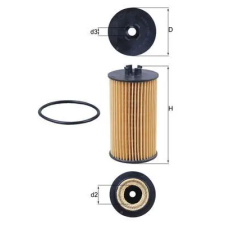 Mahle olajszűrő OX 401D autóalkatrész