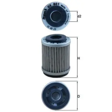 Mahle olajszűrő OX 801 autóalkatrész