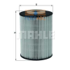 MAHLE ORIGINAL (KNECHT) MAHLE ORIGINAL KX393D üzemanyagszűrő