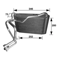 Mahle párologtató, klímaberendezés AE 33 000S autóalkatrész