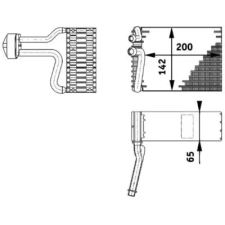 Mahle párologtató, klímaberendezés AE 66 000P autóalkatrész