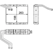 Mahle párologtató, klímaberendezés AE 85 000P autóalkatrész
