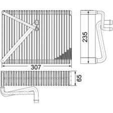 Mahle párologtató, klímaberendezés AE 87 000P autóalkatrész
