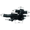 Mahle termosztát, hűtőfolyadék TH 44 83