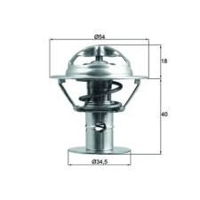 Mahle termosztát, hűtőfolyadék TX 180 86D autóalkatrész