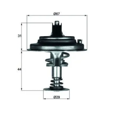 Mahle termosztát, hűtőfolyadék TX 26 80D autóalkatrész