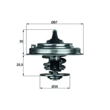 Mahle termosztát, hűtőfolyadék TX 34 82D autóalkatrész