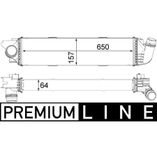 Mahle töltőlevegő-hűtő MAHLE CI 31 000P autóalkatrész