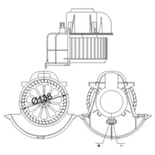 Mahle Utastér-ventilátor AB 113 000S autóalkatrész