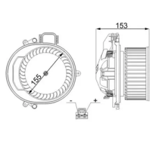 Mahle Utastér-ventilátor AB 257 000S autóalkatrész