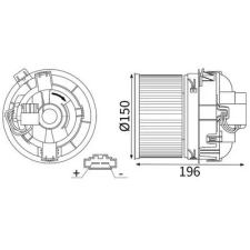 Mahle Utastér-ventilátor AB 449 000S autóalkatrész