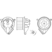 Mahle Utastér-ventilátor MAHLE AB 272 000S autóalkatrész