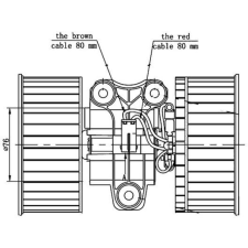 Mahle Utastér-ventilátor MAHLE AB 81 000S autóalkatrész