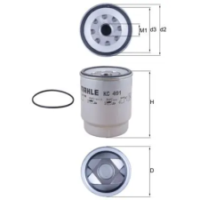 Mahle Üzemanyagszűrő KC 491D autóalkatrész