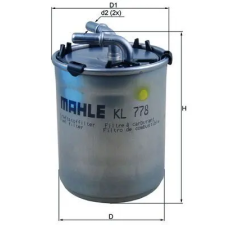 Mahle Üzemanyagszűrő KL 778 autóalkatrész