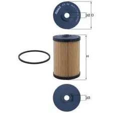 Mahle Üzemanyagszűrő KX 68D autóalkatrész