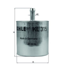 Mahle Üzemanyagszűrő MAHLE KL 315 üzemanyagszűrő