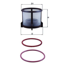 Mahle Üzemanyagszűrő MAHLE KX 72D2 autóalkatrész